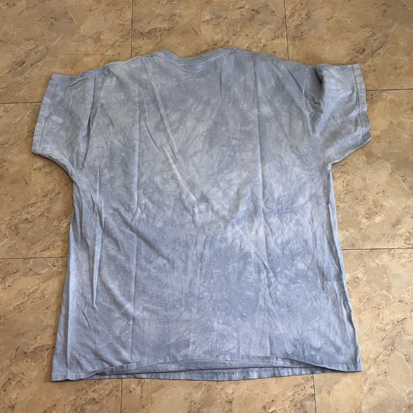 Vintage The Mountain Y2K Tiger Tye Dye Tshirt XXL Light Blue - Picture 4 of 5
